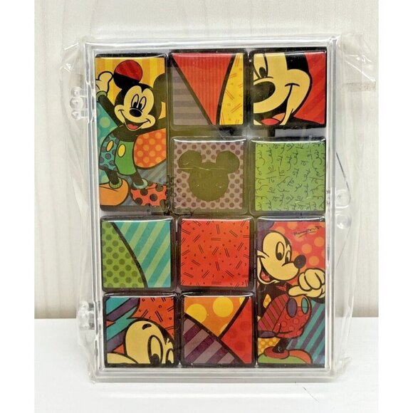 DISNEY Mickey Mouse Magnets Britto 2011 Enesco Set Of 10 - Picture 1 of 11